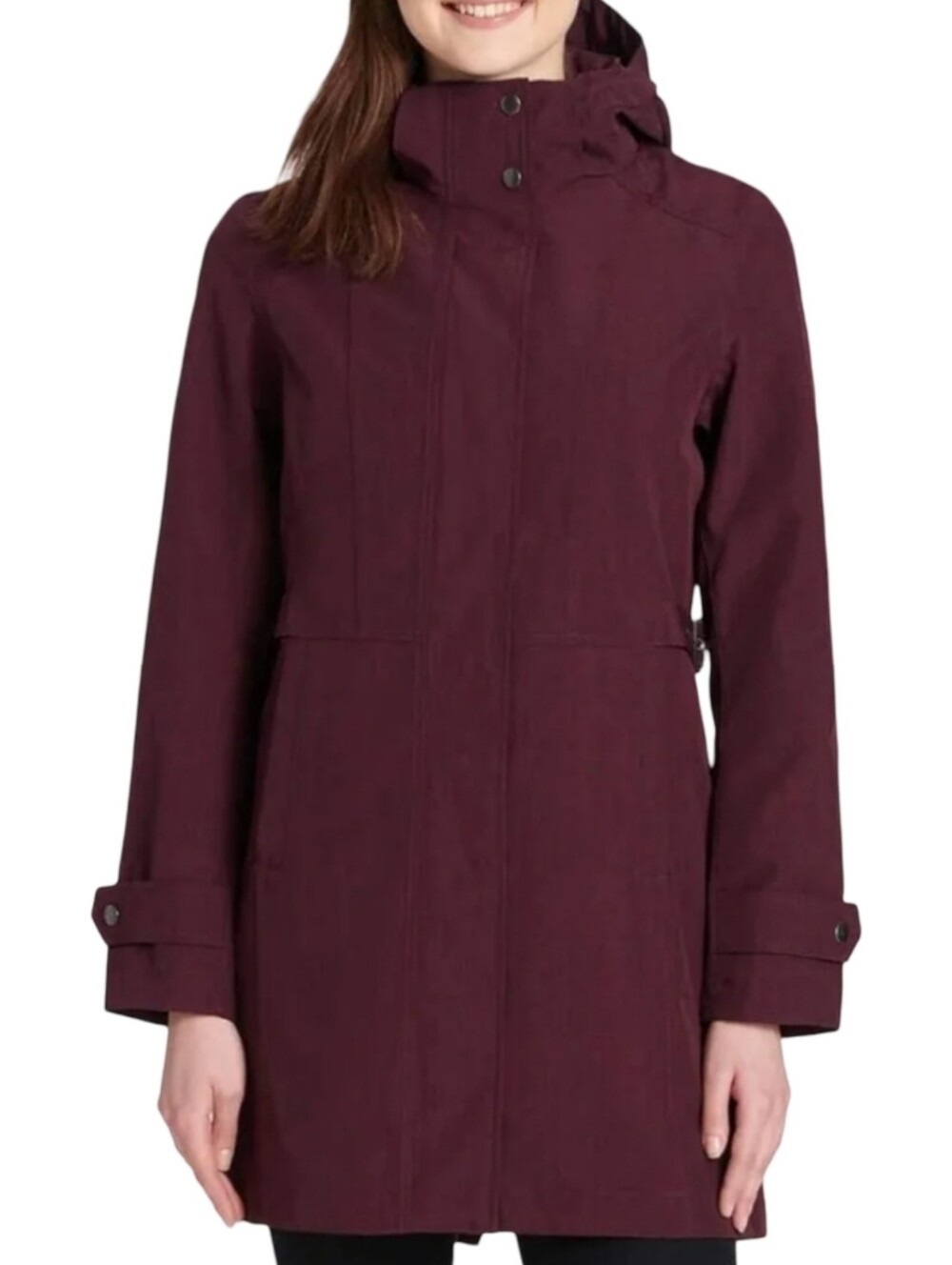 Kirkland Signature Trench Women's Water Resistant Long Jacket Size Small